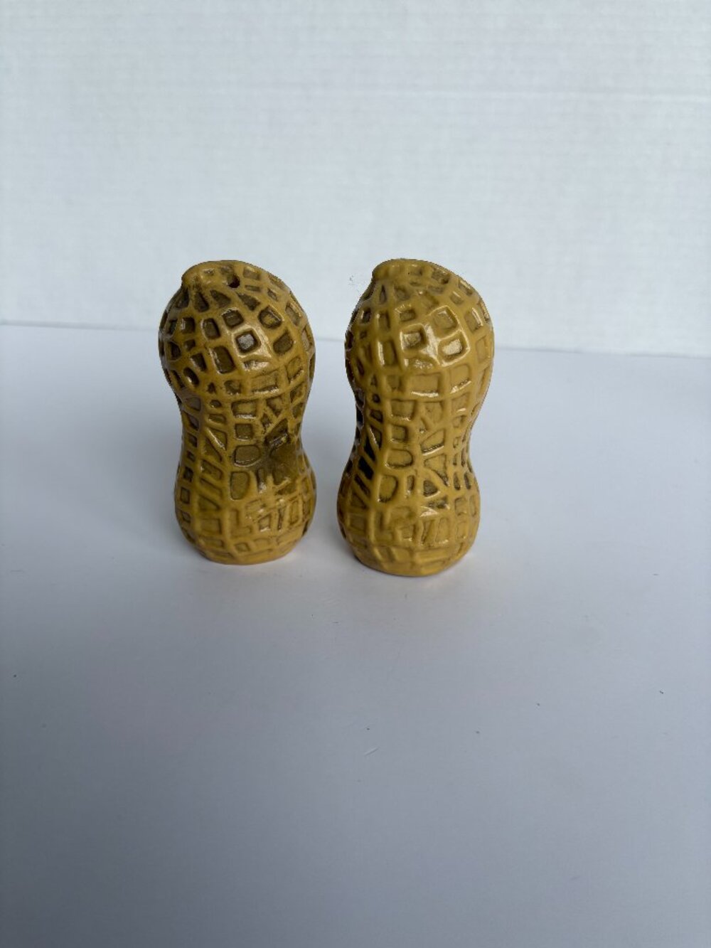 Vintage 1960's Plastic Peanut Salt and Pepper Shakers